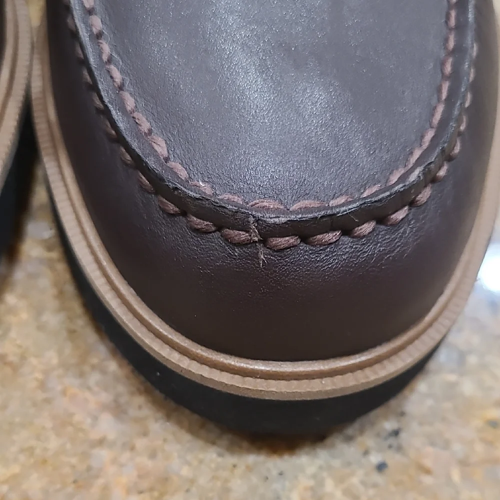Sperry Brown Black Authentic 2-eye Leather Boat Shoes With Moccasin Stitching